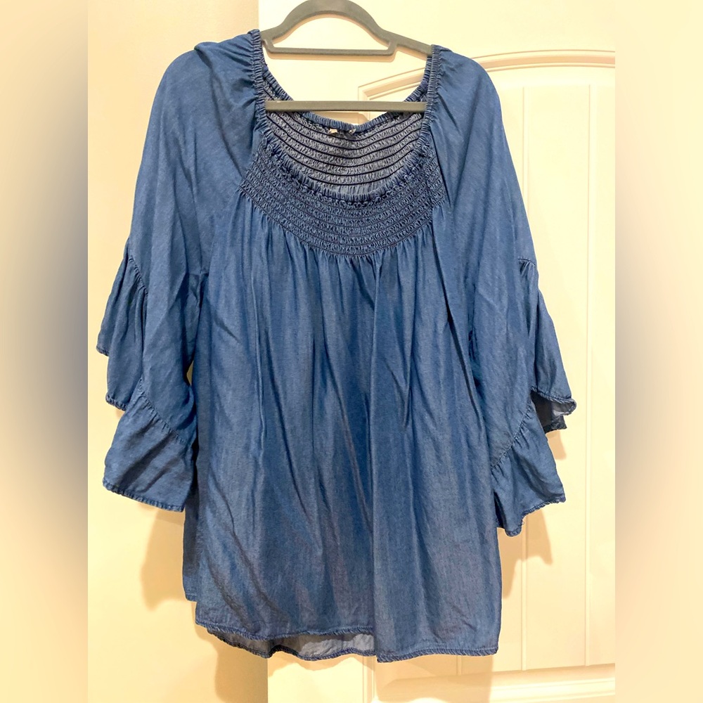 Boutique Lightweight Denim Tunic